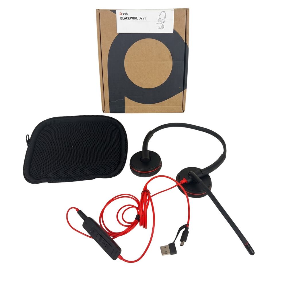 Poly Minimalist Office Career Plantronics Blackwire 3225 Wired‎ USB Headset Mac
